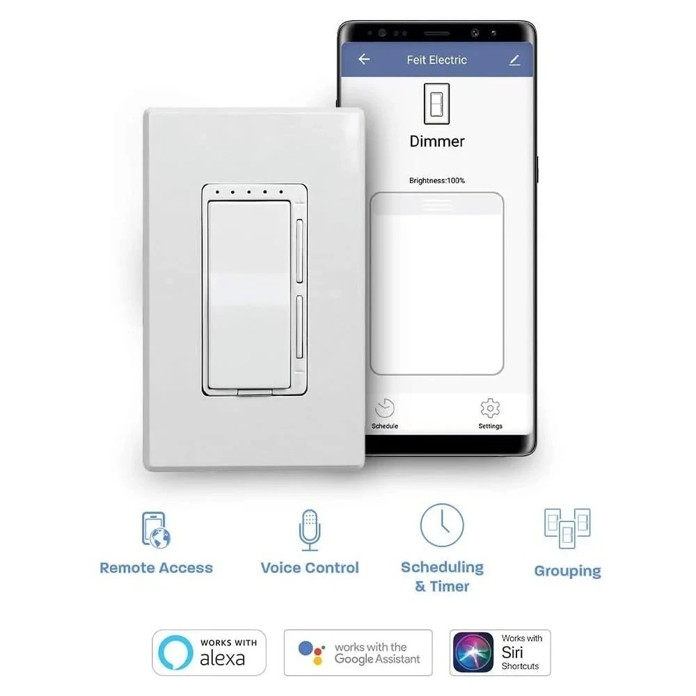 Feit Electric Smart Wi-Fi Dimmer Light Controller Compatible w/ Alexa & Google